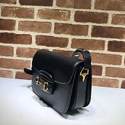 Gucci Horsebit Black Leather 25 Shoulder Bag 602204 - 6