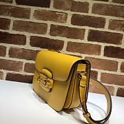 Gucci Horsebit Yellow Leather 25 Shoulder Bag 602204 - 4