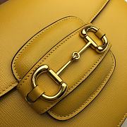 Gucci Horsebit Yellow Leather 25 Shoulder Bag 602204 - 5