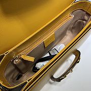 Gucci Horsebit Yellow Leather 25 Shoulder Bag 602204 - 6