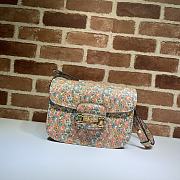Gucci Horsebit Flower Leather 25 Shoulder Bag 602204 - 1