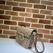 Gucci Horsebit Flower Leather 25 Shoulder Bag 602204 - 4