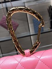 Chanel Card Holder Pink Lambskin 11 Gold Jewel Hook AP2397 - 6