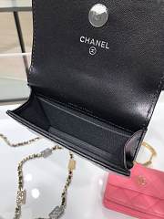 Chanel Card Holder Full Black Lambskin 11 Jewel Hook AP2397 - 4