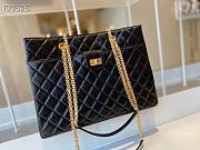 Chanel Original Lather Shopping Bag Black AS6611 35cm - 4