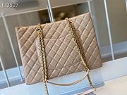 Chanel Original Lather Shopping Bag Beige AS6611 35cm - 6