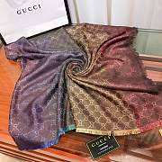 Gucci Scarf Silver Silk 002 - 3