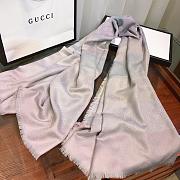 Gucci Scarf Silver Silk 003 - 3