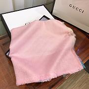 Gucci Scarf Silver Silk 004 - 4