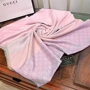 Gucci Scarf Silver Silk 004 - 5