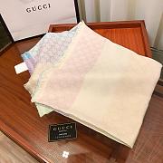 Gucci Scarf Silver Silk 005 - 3