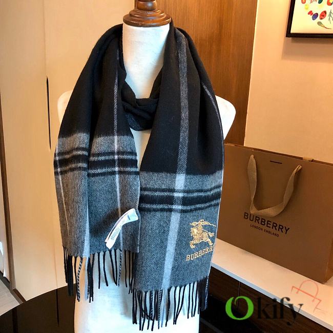 Burberry Unisex Scarf Double-Layer Cashmere 002 - 1