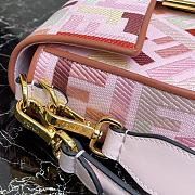 Fendi Baguette 26 FF Pink Canvas - 4