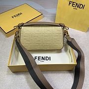 Fendi Baguette 26 FF Tan Canvas - 4