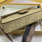 Fendi Baguette 26 FF Tan Canvas - 5