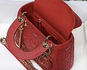 Lady Dioramour Red Lambskin M6010 17cm - 5
