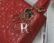 Lady Dioramour Red Lambskin M6010 17cm - 3
