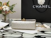 Chanel Top Handle Lambskin 17 Black and Gold 99105  - 4
