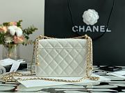 Chanel WOC 19 Little Golden Ball White - 3