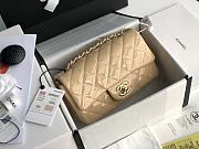 Chanel Mini Edge Bag Beige Gold Buckle 20cm - 1