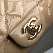 Chanel Mini Edge Bag Beige Gold Buckle 20cm - 5