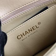 Chanel Mini Edge Bag Beige Gold Buckle 20cm - 6