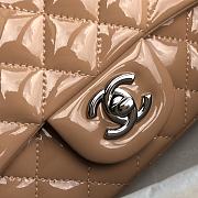 Chanel Mini Edge Bag Beige Silver Buckle 20cm - 6
