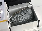 Chanel Mini Edge Bag Gray Silver Buckle 20cm - 4