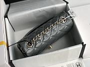 Chanel Mini Edge Bag Gray Silver Buckle 20cm - 5
