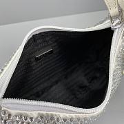 Bagsall Prada Crystal Hobo 23 Shoulder Bag White  - 3