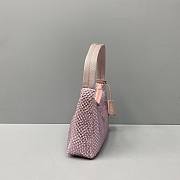 Bagsall Prada Crystal Hobo 22 Shoulder Bag Pink 6641  - 3