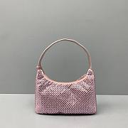 Bagsall Prada Crystal Hobo 22 Shoulder Bag Pink 6641  - 4
