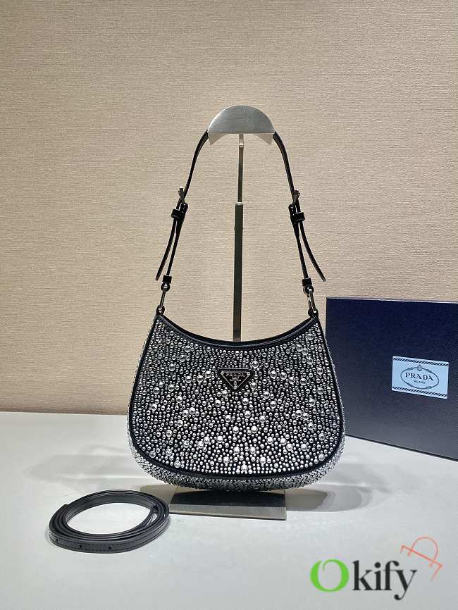 Prada Cleo Crystal 22 Black 1BC169 - 1