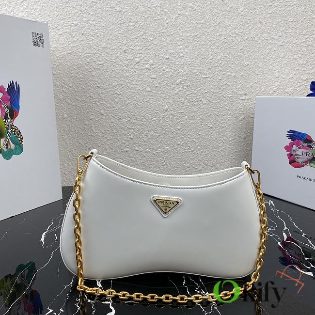 Prada Chain Bag White 1BC148 25.5cm - 1