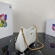 Prada Chain Bag White 1BC148 25.5cm - 5