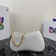 Prada Chain Bag White 1BC148 25.5cm - 6