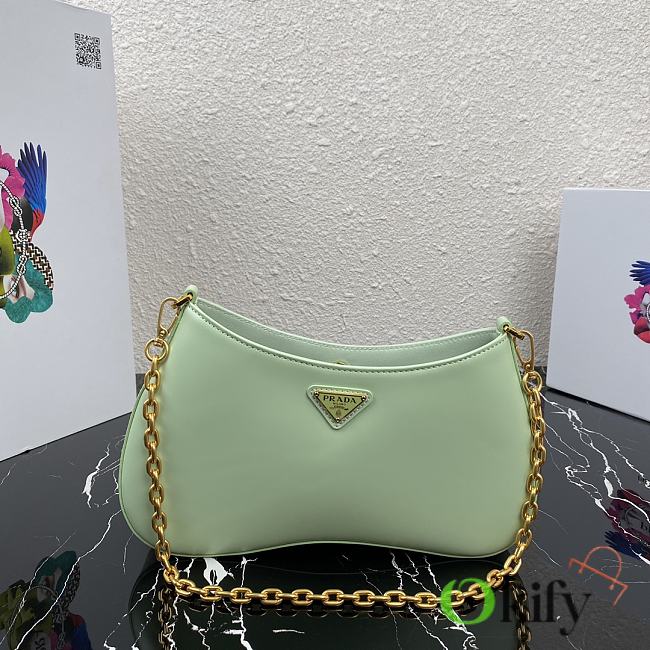 Prada Chain Bag Green 1BC148 25.5cm - 1