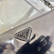 Prada Saffiano leather 20 mini bag silver 1BC155  - 2
