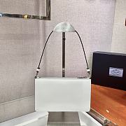 Prada Saffiano leather 20 mini bag white 1BC155 - 5