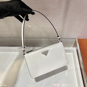 Prada Saffiano leather 20 mini bag white 1BC155