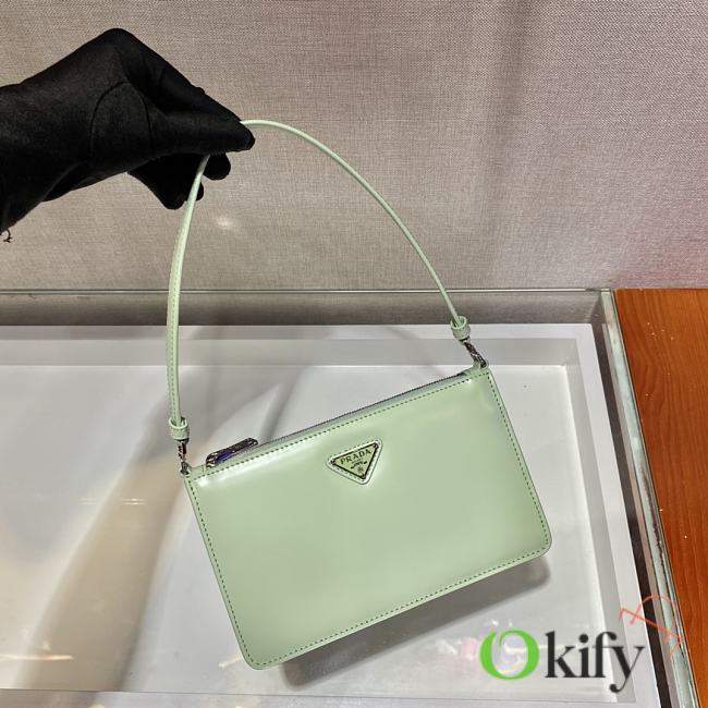 Prada Saffiano leather 20 mini bag green 1BC155 - 1