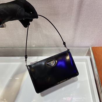 Prada Saffiano leather 20 mini bag black 1BC155