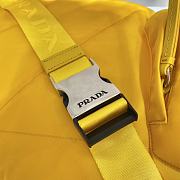 Prada Re-Nylon and leather yellow backpack 2VZ092 37.5cm - 4