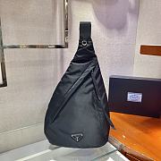 Prada Re-Nylon and leather black backpack 2VZ092 37.5cm - 1