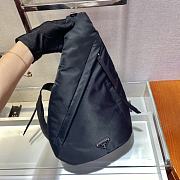 Prada Re-Nylon and leather black backpack 2VZ092 37.5cm - 4