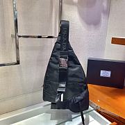 Prada Re-Nylon and leather black backpack 2VZ092 37.5cm - 3