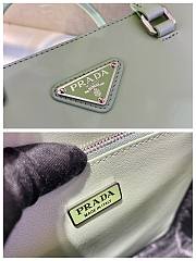 Prada brushed leather 24 tote bag green 1BA330 - 2