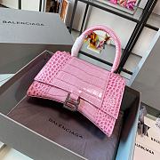 Balenciaga hourglass crocodile leather pink XS 24cm - 1