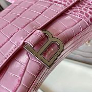 Balenciaga hourglass crocodile leather pink XS 24cm - 6