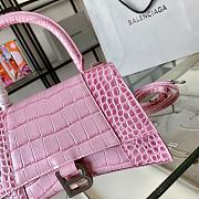 Balenciaga hourglass crocodile leather pink XS 24cm - 2